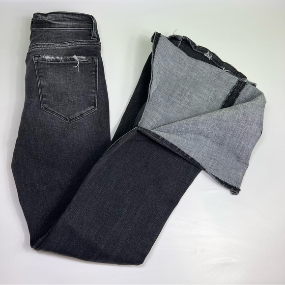 FLYING MONKEY - MID-RISE FLARE W/ EXPOSED BUTTON FLY & SLIT size 24 - Picture 2 of 10